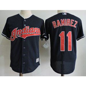 MLB Indians 11 Jose Ramirez Navy New Cool Base Men Jersey MLB Indians 11 Jose Ramirez Navy New Cool Base Men Jersey