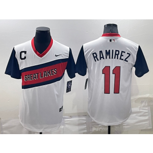 MLB Indians 11 Jose Ramirez Nickname Cool Base Men Jersey MLB Indians 11 Jose Ramirez Nickname Cool Base Men Jersey