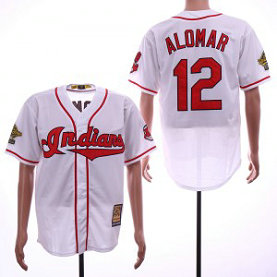 MLB Indians 12 Roberto Alomar Cooperstown Collection Cool Base Men Jersey MLB Indians 12 Roberto Alomar Cooperstown Collection Cool Base Men Jersey