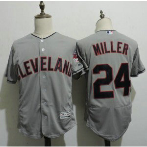 MLB Indians 24 Andrew Miller Grey Flexbase Men Jersey MLB Indians 24 Andrew Miller Grey Flexbase Men Jersey