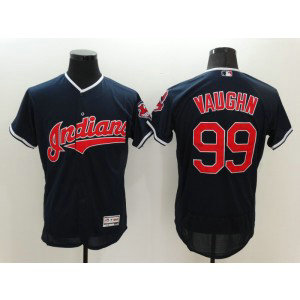 MLB Indians 99 Ricky Vaughn Navy Blue Flexbase Men Jersey MLB Indians 99 Ricky Vaughn Navy Blue Flexbase Men Jersey