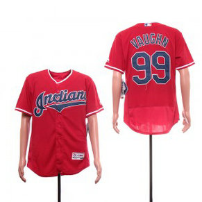 MLB Indians 99 Ricky Vaughn Navy Red Flexbase Men Jersey MLB Indians 99 Ricky Vaughn Navy Red Flexbase Men Jersey