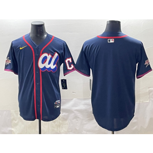 MLB Indians Blank Navy American League 2025 All Star Nike Cool Base Men Jersey MLB Indians Blank Navy American League 2025 All Star Nike Cool Base Men Jersey
