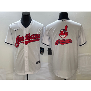 MLB Indians Blank White Baseball Nike Cool Base Men Jersey MLB Indians Blank White Baseball Nike Cool Base Men Jersey