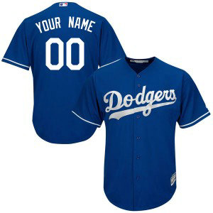 MLB Los Angeles Dodgers Blue Cool Base Customized Men Jersey MLB Los Angeles Dodgers Blue Cool Base Customized Men Jersey