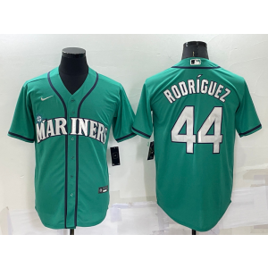 MLB Mariners 44 Julio Rodríguez Green Nike Cool Base Men Jersey