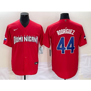 MLB Mariners 44 Julio Rodríguez Red 2023 World Series Men Jersey