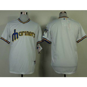 MLB Mariners Blank Cream Men Jersey