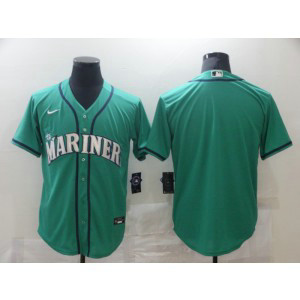 MLB Mariners Blank Green Cool Base Men Jersey