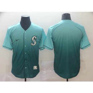 MLB Mariners Blank Green Drift Fashion Men Jersey