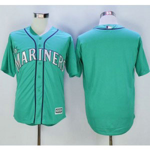 MLB Mariners Blank Green New Cool Base Men Jersey