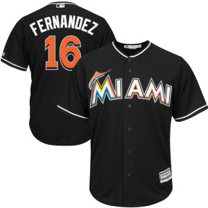 MLB Marlins 16 Jose Fernandez Black Alternate Men Jersey MLB Marlins 16 Jose Fernandez Black Alternate Men Jersey