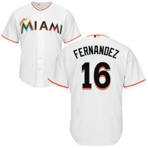 MLB Marlins 16 Jose Fernandez White Cool Base Men Jersey MLB Marlins 16 Jose Fernandez White Cool Base Men Jersey