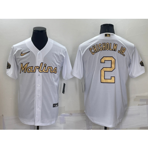 MLB Marlins 2 Jazz Chisholm White 2022 All-Star Cool Base Men Jersey MLB Marlins 2 Jazz Chisholm White 2022 All-Star Cool Base Men Jersey