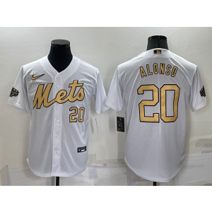 MLB Mets 20 Pete Alonso White 2022 All-Star Nike Cool Base Men Jersey MLB Mets 20 Pete Alonso White 2022 All-Star Nike Cool Base Men Jersey