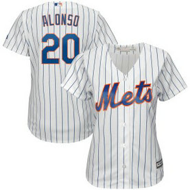 MLB Mets 20 Pete Alonso White Cool Base Women Jersey MLB Mets 20 Pete Alonso White Cool Base Women Jersey