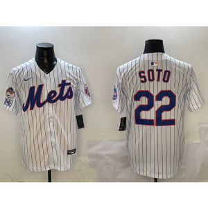 MLB Mets 22 Soto White Nike Cool Base Men Jersey MLB Mets 22 Soto White Nike Cool Base Men Jersey