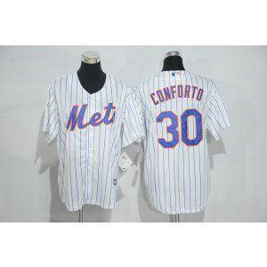 MLB Mets 30 Michael Conforto White Cool Base Youth Jersey