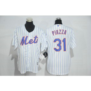 MLB Mets 31 Mike Piazza White Cool Base Youth Jersey MLB Mets 31 Mike Piazza White Cool Base Youth Jersey