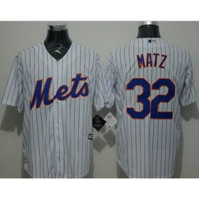 MLB Mets 32 Steven Matz White(Blue Strip) New Cool Base Men Jersey MLB Mets 32 Steven Matz White(Blue Strip) New Cool Base Men Jersey