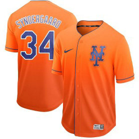 MLB Mets 34 Noah Syndergaard Orange Drift Fashion Men Jersey MLB Mets 34 Noah Syndergaard Orange Drift Fashion Men Jersey