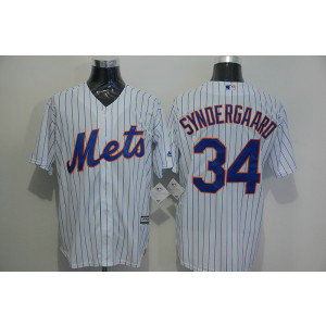 MLB Mets 34 Noah Syndergaard White New Cool Base Men Jersey MLB Mets 34 Noah Syndergaard White New Cool Base Men Jersey
