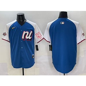 MLB Mets Blank Blue Alternate 2025 All Star Nike Cool Base Men Jersey 1 MLB Mets Blank Blue Alternate 2025 All Star Nike Cool Base Men Jersey 1