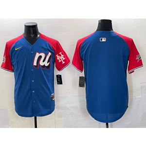 MLB Mets Blank Blue Alternate 2025 All Star Nike Cool Base Men Jersey