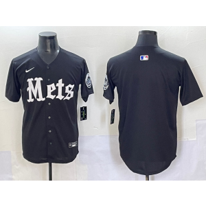 MLB Mets Blank New Black Nike Cool Base Men Jersey MLB Mets Blank New Black Nike Cool Base Men Jersey