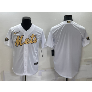 MLB Mets Blank White 2022 All-Star Nike Cool Base Men Jersey MLB Mets Blank White 2022 All-Star Nike Cool Base Men Jersey