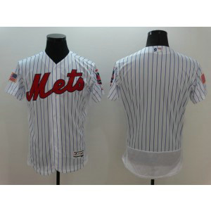 MLB Mets Blank White Stars and Stripes Flexbase Men Jersey MLB Mets Blank White Stars and Stripes Flexbase Men Jersey