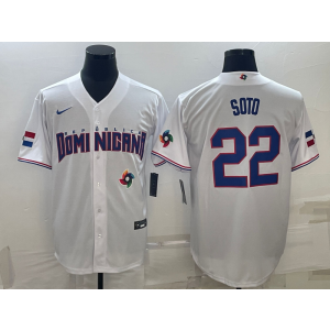 MLB Nationals 22 Juan Soto 2023 World Series Men Jersey