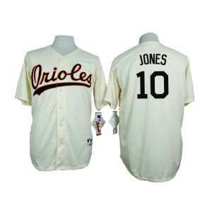 MLB Orioles 10 Adam Jones Cream 1954 Turn Back The Clock Throwback Men Jersey MLB Orioles 10 Adam Jones Cream 1954 Turn Back The Clock Throwback Men Jersey