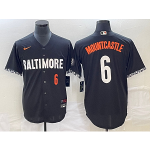 MLB Orioles 6 MOUNTCASTLE Black 2023 City Connect Nike Cool Base Men Jersey MLB Orioles 6 MOUNTCASTLE Black 2023 City Connect Nike Cool Base Men Jersey
