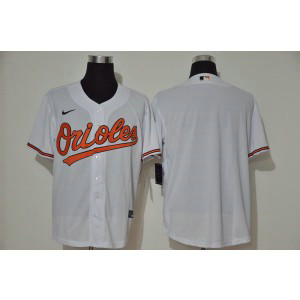 MLB Orioles Blank White 2020 Nike Cool Base Men Jersey