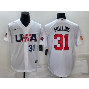 MLB Orioles Cedric Mullins White 2023 World Baseball Classic Men Jersey MLB Orioles Cedric Mullins White 2023 World Baseball Classic Men Jersey