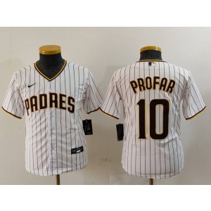 MLB Padres 10 Jurickson Profar White Nike Cool Base Youth Jersey MLB Padres 10 Jurickson Profar White Nike Cool Base Youth Jersey