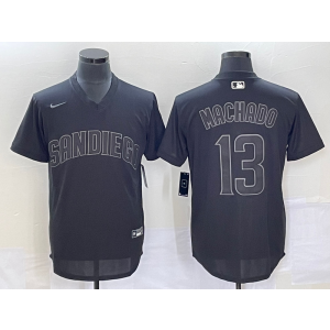 MLB Padres 13 Manny Black Nike Cool Base Men Jersey MLB Padres 13 Manny Black Nike Cool Base Men Jersey