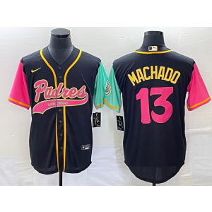 MLB Padres 13 Manny Machado Black Baseball City Connect Nike Cool Base Men Jersey MLB Padres 13 Manny Machado Black Baseball City Connect Nike Cool Base Men Jersey