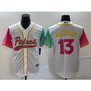 MLB Padres 13 Manny Machado White Baseball City Connect Nike Cool Base Men Jersey MLB Padres 13 Manny Machado White Baseball City Connect Nike Cool Base Men Jersey