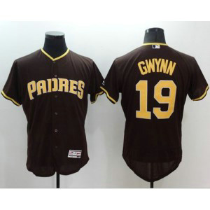 MLB Padres 19 Tony Gwynn Brown Flexbase Men Jersey MLB Padres 19 Tony Gwynn Brown Flexbase Men Jersey