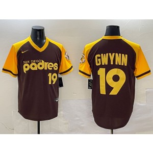 MLB Padres 19 Tony Gwynn Brown Nike Cool Base Men Jersey MLB Padres 19 Tony Gwynn Brown Nike Cool Base Men Jersey