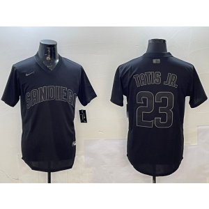 MLB Padres 23 Fernando Tatis Black Nike Cool Base Men Jersey MLB Padres 23 Fernando Tatis Black Nike Cool Base Men Jersey