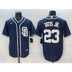 MLB Padres 23 Fernando Tatis Blue Nike Cool Base Men Jersey MLB Padres 23 Fernando Tatis Blue Nike Cool Base Men Jersey