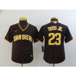 MLB Padres 23 Fernando Tatis Jr. Brown Nike Cool Base Youth Jersey MLB Padres 23 Fernando Tatis Jr. Brown Nike Cool Base Youth Jersey