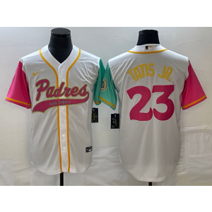 MLB Padres 23 Fernando Tatis Jr. White Baseball City Connect Nike Cool Base Men Jersey MLB Padres 23 Fernando Tatis Jr. White Baseball City Connect Nike Cool Base Men Jersey