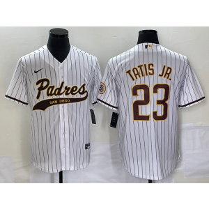 MLB Padres 23 Fernando Tatis Jr. White Baseball Nike Cool Base Men Jersey MLB Padres 23 Fernando Tatis Jr. White Baseball Nike Cool Base Men Jersey