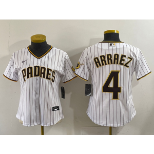 MLB Padres 4 Arraez White Nike Cool Base Youth Jersey MLB Padres 4 Arraez White Nike Cool Base Youth Jersey