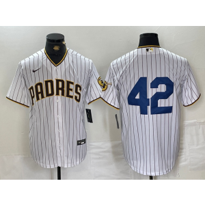 MLB Padres 42 White Nike Cool Base Men Jersey MLB Padres 42 White Nike Cool Base Men Jersey
