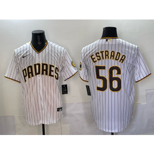 MLB Padres 56 Estrada White Nike Cool Base Men Jersey MLB Padres 56 Estrada White Nike Cool Base Men Jersey